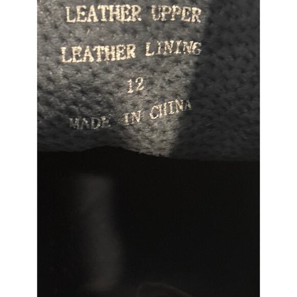 Joseph Abboud Lewis Mens Size 12 Brown Leather Suede Wingtip Lace Up Ankle Boots - Picture 6 of 10